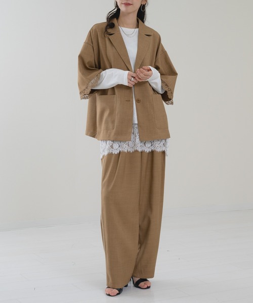 refinedworks（リファインドワークス）の「【refinedworks】トレンド 見えする 配色 ライン パンツ！（その他パンツ・レディース・ブラウン/チャコールグレー・FREE）」の19枚目の写真