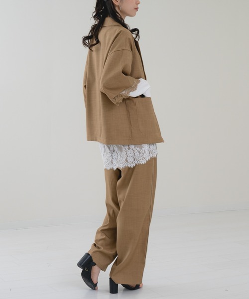 refinedworks（リファインドワークス）の「【refinedworks】トレンド 見えする 配色 ライン パンツ！（その他パンツ・レディース・ブラウン/チャコールグレー・FREE）」の22枚目の写真