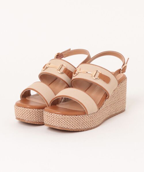 PARADIS COULEUR(パラディクルール)の「【PARADIS COULEUR】厚底ビットナチュラルウエッジサンダル(362127)(サンダル・レディース・ブラウン系その他・37/36/39/38)」の2枚目の写真