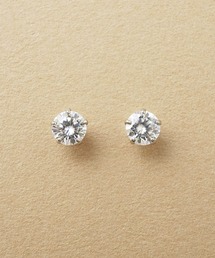 Solo Pierce】[ セカンドピアス]Ptブルーダイヤモンドハーフピアス