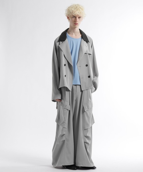 HARE(ハレ)の「【SET UP対応】マルチレイヤーカーゴパンツ(HARE)(カーゴパンツ・メンズ・ライトグレー/オレンジ系その他/ブラック・MEDIUM/SMALL/FREE)」の5枚目の写真