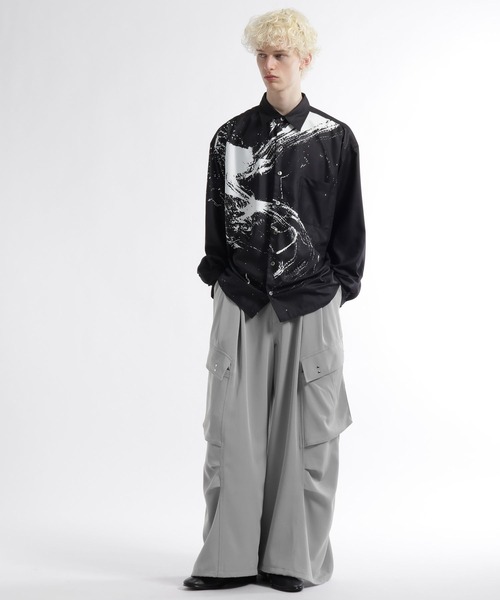 HARE(ハレ)の「【SET UP対応】マルチレイヤーカーゴパンツ(HARE)(カーゴパンツ・メンズ・ライトグレー/オレンジ系その他/ブラック・MEDIUM/SMALL/FREE)」の6枚目の写真