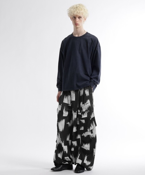 HARE(ハレ)の「【SET UP対応】マルチレイヤーカーゴパンツ(HARE)(カーゴパンツ・メンズ・ライトグレー/オレンジ系その他/ブラック・MEDIUM/SMALL/FREE)」の7枚目の写真