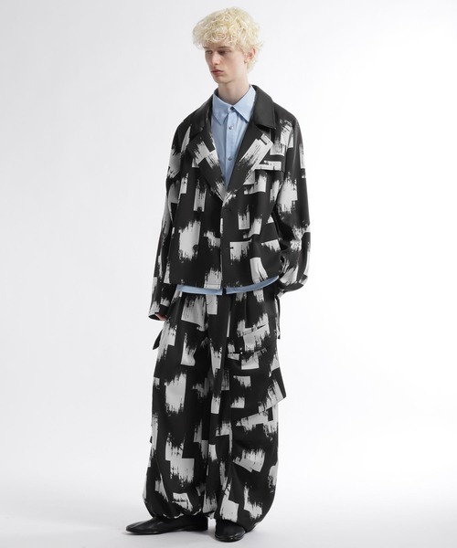 HARE(ハレ)の「【SET UP対応】マルチレイヤーカーゴパンツ(HARE)(カーゴパンツ・メンズ・ライトグレー/オレンジ系その他/ブラック・MEDIUM/SMALL/FREE)」の10枚目の写真