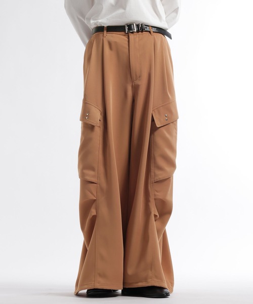 HARE(ハレ)の「【SET UP対応】マルチレイヤーカーゴパンツ(HARE)(カーゴパンツ・メンズ・ライトグレー/オレンジ系その他/ブラック・MEDIUM/SMALL/FREE)」の21枚目の写真