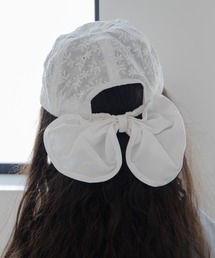 MAKE YOUR DAY（メイクユアデイ）の「レース刺繍リボンキャップ（キャップ）」