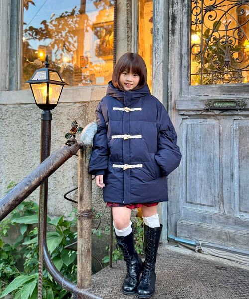 MUSINSA STANDARD KIDS（ムシンサスタンダードキッズ）の「フード付きダッフルショートパディングパーカー [ネイビー]（ブルゾン・レディース・その他・120/130/140/150/100/160）」の10枚目の写真