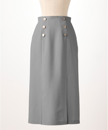 STRAWBERRY-FIELDS | トロストレッチ_メタル釦タイトスカート(スカート)