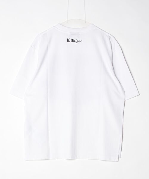 DSQUARED2（ディースクエアード）の「ICONique Loose Fit T-Shirt BELT/0261（Tシャツ/カットソー・メンズ・ホワイト・M/L）」の2枚目の写真