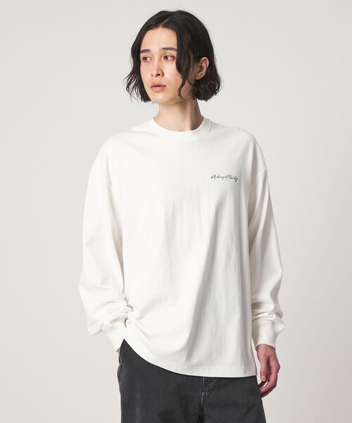 A DAY IN THE LIFE UNITED ARROWS(アデイインザライフユナイテッドアローズ)の「ワンポイントロゴ ワイド カットソー<A DAY IN THE LIFE>(Tシャツ/カットソー・メンズ・ホワイト/ブラック/ライトグレー・L/M)」の7枚目の写真