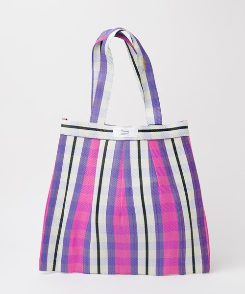 Rouge vif la cle(ルージュヴィフラクレ)の「【Swaraj /スワラージ】タックチュールトートバッグ/光沢(トートバッグ・レディース・パープル/ブラック/グリーン/オレンジ/イエロー・フリー)」の8枚目の写真