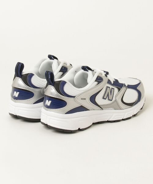 NEW BALANCE(ニューバランス)の「408(スニーカー・レディース・シルバー系その他/シルバー×ブルー・22.0cm/22.5cm/23.0cm/23.5cm/24.0cm/24.5cm/25.0cm/25.5cm/26.0cm/26.5cm/27.0cm/27.5cm/28.0cm/28.5cm/29.0cm/30.0cm)」の4枚目の写真