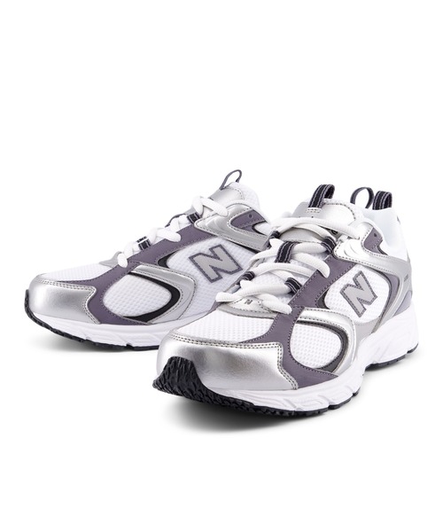 NEW BALANCE(ニューバランス)の「408(スニーカー・レディース・シルバー系その他/シルバー×ブルー・22.0cm/22.5cm/23.0cm/23.5cm/24.0cm/24.5cm/25.0cm/25.5cm/26.0cm/26.5cm/27.0cm/27.5cm/28.0cm/28.5cm/29.0cm/30.0cm)」の6枚目の写真