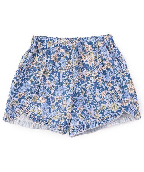 Seraph（セラフ）の「【撥水加工/UVカット】水陸両用フリルショートパンツ（その他パンツ・キッズ・サックスブルー/チャコール/ラベンダー/ピンク・140/130/120/110/100/90/80）」の3枚目の写真