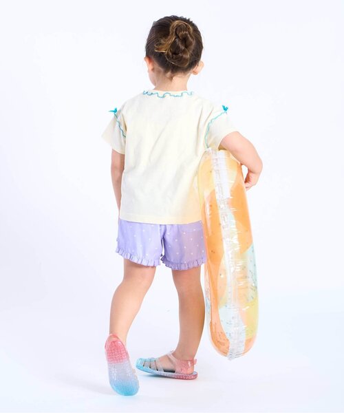 Seraph（セラフ）の「【撥水加工/UVカット】水陸両用フリルショートパンツ（その他パンツ・キッズ・サックスブルー/チャコール/ラベンダー/ピンク・140/130/120/110/100/90/80）」の14枚目の写真