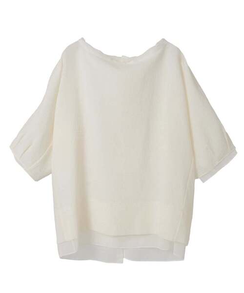 CURRENTAGE(カレンテージ)の「Frontable Shirt(シャツ/ブラウス・レディース・ブラック/ホワイト・FREE)」の1枚目の写真