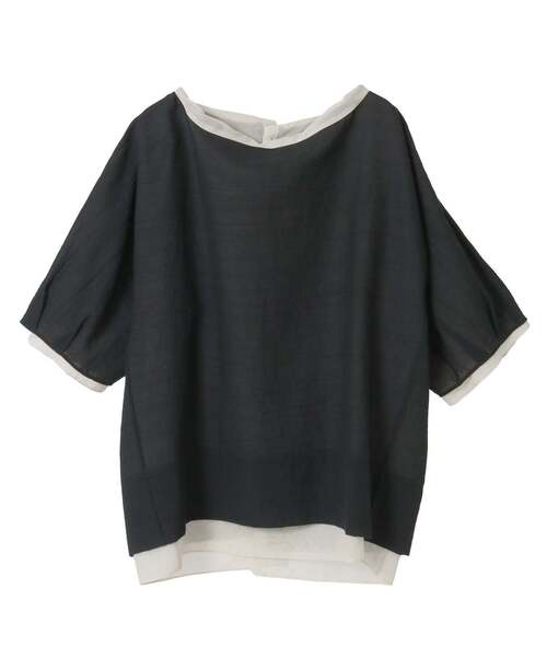 CURRENTAGE(カレンテージ)の「Frontable Shirt(シャツ/ブラウス・レディース・ブラック/ホワイト・FREE)」の3枚目の写真