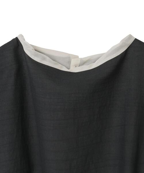 CURRENTAGE(カレンテージ)の「Frontable Shirt(シャツ/ブラウス・レディース・ブラック/ホワイト・FREE)」の5枚目の写真