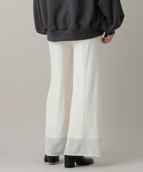 A part by(アパートバイ)の「スカシアミニットパンツ(その他パンツ・レディース・オフホワイト/ブラック・FREE)」の5枚目の写真