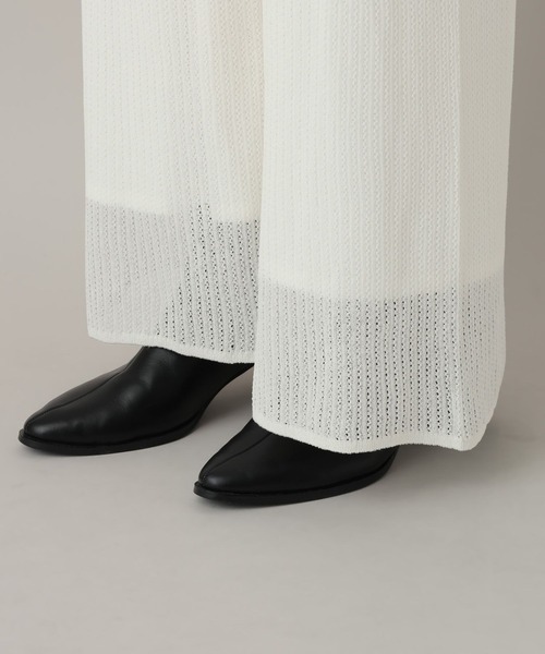 A part by(アパートバイ)の「スカシアミニットパンツ(その他パンツ・レディース・オフホワイト/ブラック・FREE)」の14枚目の写真