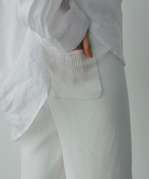 A part by(アパートバイ)の「スカシアミニットパンツ(その他パンツ・レディース・オフホワイト/ブラック・FREE)」の21枚目の写真