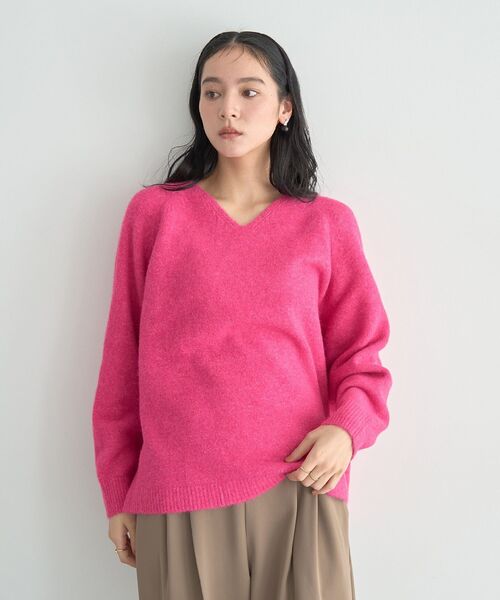 WAAC ワック　春ニット　ピンク　2サイズ　美品 ブランド古着】長袖ニット（ニット/セーター）｜YECCA VECCA