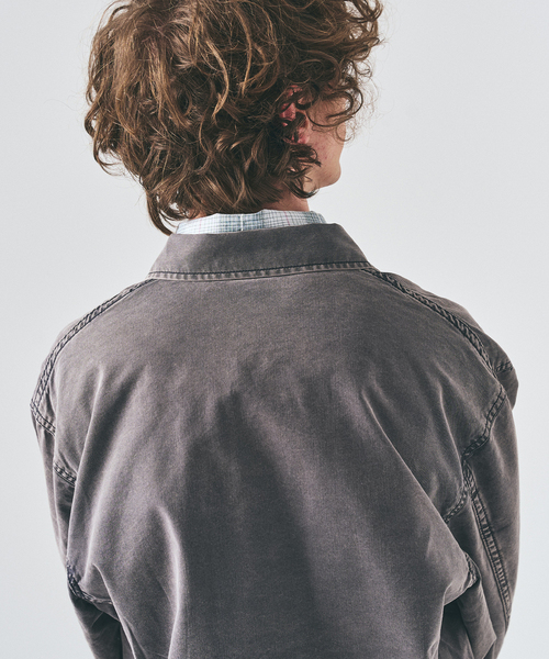 417 EDIFICE（フォーワンセブンエディフィス）の「サンフェード フレンチカバーオール（カバーオール・メンズ・ブラックミックス/ピンク/ホワイト・LARGE/MEDIUM）」の8枚目の写真