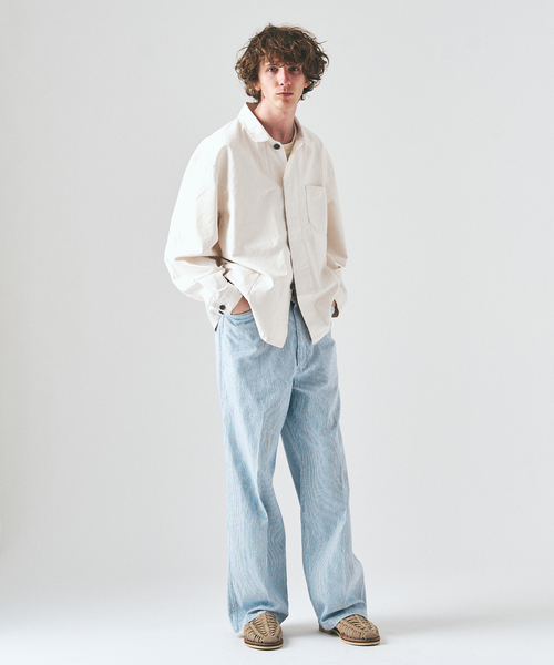 417 EDIFICE（フォーワンセブンエディフィス）の「サンフェード フレンチカバーオール（カバーオール・メンズ・ブラックミックス/ピンク/ホワイト・LARGE/MEDIUM）」の9枚目の写真