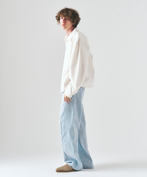 417 EDIFICE（フォーワンセブンエディフィス）の「サンフェード フレンチカバーオール（カバーオール・メンズ・ブラックミックス/ピンク/ホワイト・LARGE/MEDIUM）」の10枚目の写真