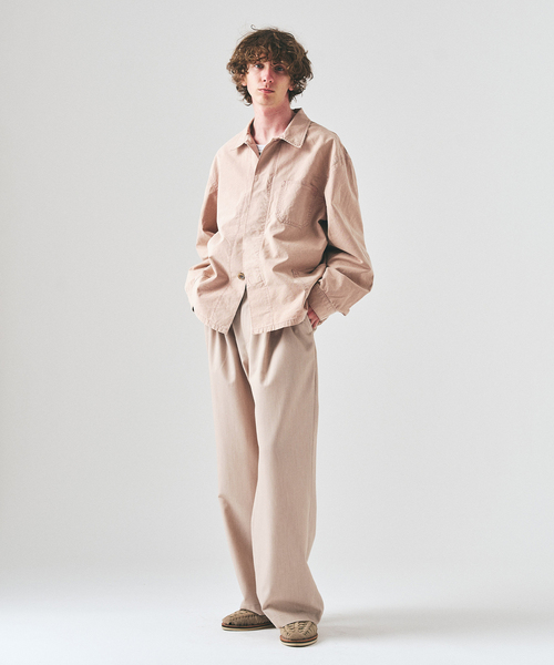 417 EDIFICE（フォーワンセブンエディフィス）の「サンフェード フレンチカバーオール（カバーオール・メンズ・ブラックミックス/ピンク/ホワイト・LARGE/MEDIUM）」の18枚目の写真