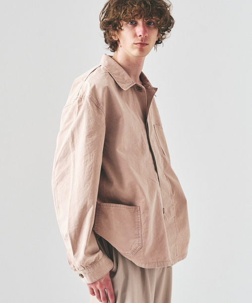 417 EDIFICE（フォーワンセブンエディフィス）の「サンフェード フレンチカバーオール（カバーオール・メンズ・ブラックミックス/ピンク/ホワイト・LARGE/MEDIUM）」の21枚目の写真