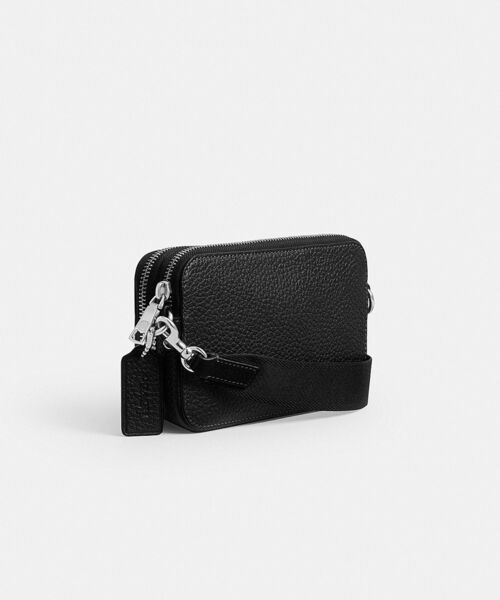 COACH（コーチ）の「クリントン クロスボディ バッグ（ショルダーバッグ・メンズ・ブラック系その他・ONE）」の4枚目の写真