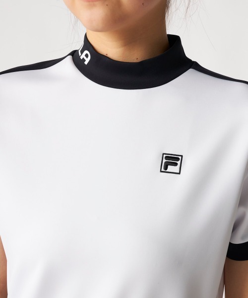FILA GOLF(フィラゴルフ )の「【FILA GOLF:フィラゴルフ】レディースモックネックワンピース ダンボールニット ゴルフ(ワンピース・レディース・ミント/ホワイト/ブラック・X-LARGE/LARGE/MEDIUM/XX-LARGE)」の7枚目の写真