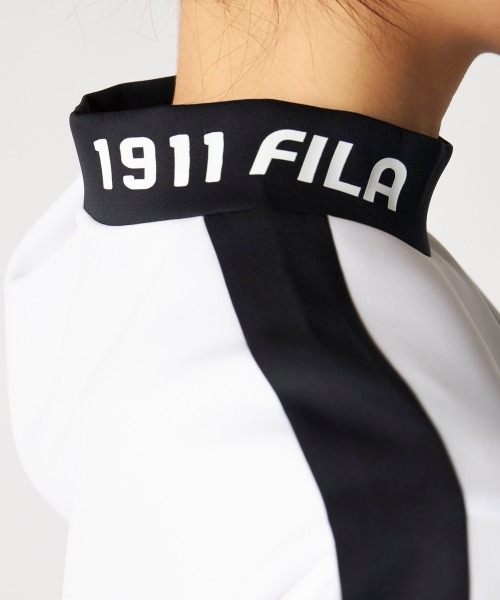 FILA GOLF(フィラゴルフ )の「【FILA GOLF:フィラゴルフ】レディースモックネックワンピース ダンボールニット ゴルフ(ワンピース・レディース・ミント/ホワイト/ブラック・X-LARGE/LARGE/MEDIUM/XX-LARGE)」の9枚目の写真