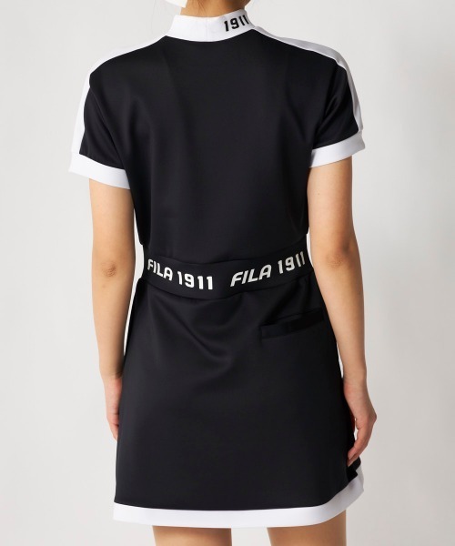 FILA GOLF(フィラゴルフ )の「【FILA GOLF:フィラゴルフ】レディースモックネックワンピース ダンボールニット ゴルフ(ワンピース・レディース・ミント/ホワイト/ブラック・X-LARGE/LARGE/MEDIUM/XX-LARGE)」の19枚目の写真