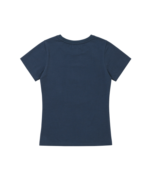 WELLBEING EXPRESS(ウェルビーイングエクスプレス)の「Flower Tattoo Tee Navy(Tシャツ/カットソー・レディース・その他・SMALL/MEDIUM/LARGE)」の3枚目の写真