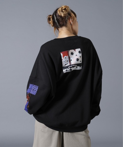 over print（オーバープリント）の「overprint/オーバープリント/OPiNiON sweatshirts（スウェット・レディース・ブラック/ホワイト・XL/L）」の16枚目の写真