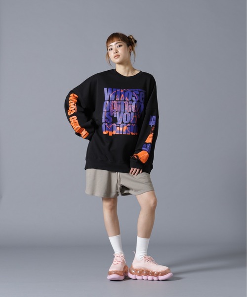 over print（オーバープリント）の「overprint/オーバープリント/OPiNiON sweatshirts（スウェット・レディース・ブラック/ホワイト・XL/L）」の22枚目の写真