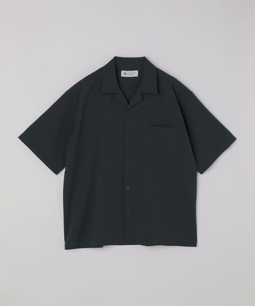 City Ambient Products（シティアンビエントプロダクツ）の「City Ambient Products: オープンカラー 楊柳 ショートスリーブ シャツ（シャツ/ブラウス・メンズ・ライトブルー/チャコールグレー/ライトグレー・SMALL/MEDIUM/LARGE）」の2枚目の写真