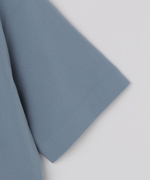 City Ambient Products（シティアンビエントプロダクツ）の「City Ambient Products: オープンカラー 楊柳 ショートスリーブ シャツ（シャツ/ブラウス・メンズ・ライトブルー/チャコールグレー/ライトグレー・SMALL/MEDIUM/LARGE）」の5枚目の写真