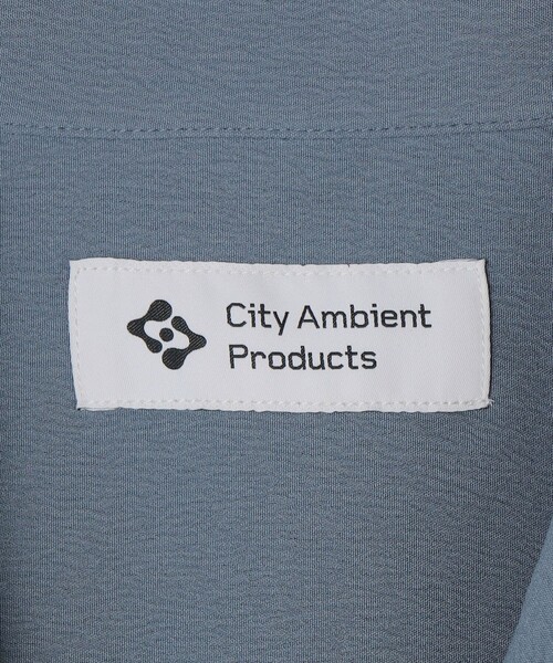 City Ambient Products（シティアンビエントプロダクツ）の「City Ambient Products: オープンカラー 楊柳 ショートスリーブ シャツ（シャツ/ブラウス・メンズ・ライトブルー/チャコールグレー/ライトグレー・SMALL/MEDIUM/LARGE）」の7枚目の写真
