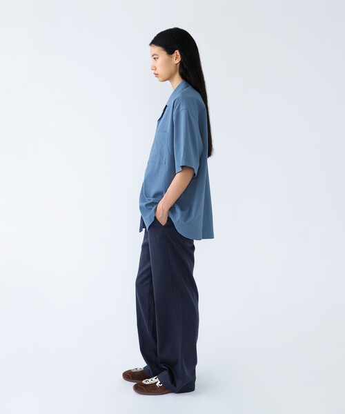 City Ambient Products(シティアンビエントプロダクツ)の「City Ambient Products: オープンカラー 楊柳 ショートスリーブ シャツ(シャツ/ブラウス・メンズ・ライトブルー/チャコールグレー/ライトグレー/ブラウン・SMALL/MEDIUM/LARGE)」の13枚目の写真