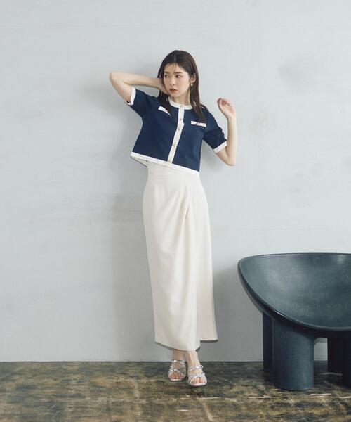 PROPORTION BODY DRESSING（プロポーションボディドレッシング）の「＜今村朱里さんコラボ＞アシメタックナロースカート / 1216120307（スカート・レディース・ホワイト系その他/ベージュ・P/S/MEDIUM/SMALL）」の12枚目の写真