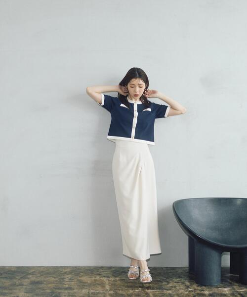 PROPORTION BODY DRESSING（プロポーションボディドレッシング）の「＜今村朱里さんコラボ＞アシメタックナロースカート / 1216120307（スカート・レディース・ホワイト系その他/ベージュ・P/S/MEDIUM/SMALL）」の13枚目の写真