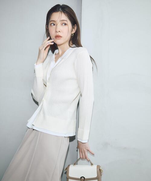 PROPORTION BODY DRESSING（プロポーションボディドレッシング）の「＜今村朱里さんコラボ＞アシメタックナロースカート / 1216120307（スカート・レディース・ホワイト系その他/ベージュ・P/S/MEDIUM/SMALL）」の4枚目の写真