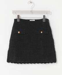 GANNI | GANNI　CHENILLE CROCHET SKIRT(スカート)