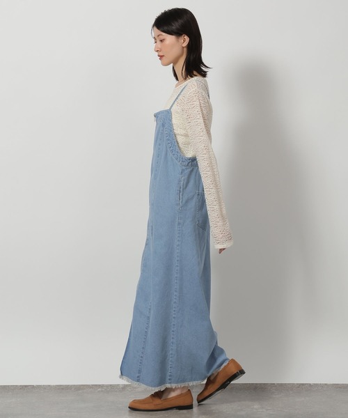 LAKOLE（ラコレ）の「裾フリンジデニムジャンスカ / 657830（ワンピース・レディース・ブラック・FREE）」の15枚目の写真