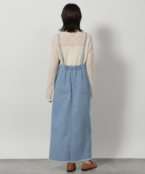 LAKOLE（ラコレ）の「裾フリンジデニムジャンスカ / 657830（ワンピース・レディース・ブラック・FREE）」の16枚目の写真