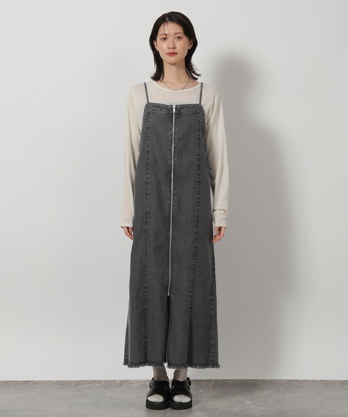 LAKOLE（ラコレ）の「裾フリンジデニムジャンスカ / 657830（ワンピース・レディース・ブラック・FREE）」の17枚目の写真