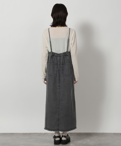 LAKOLE（ラコレ）の「裾フリンジデニムジャンスカ / 657830（ワンピース・レディース・ブラック・FREE）」の19枚目の写真